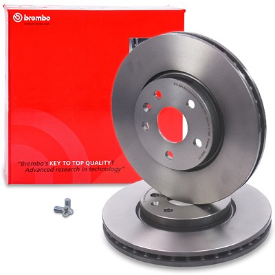 Brembo 1x Bremsscheibe belüftet vorne [Hersteller-Nr. 09.A971.11] für Chevrolet, Opel, Saab von BREMBO