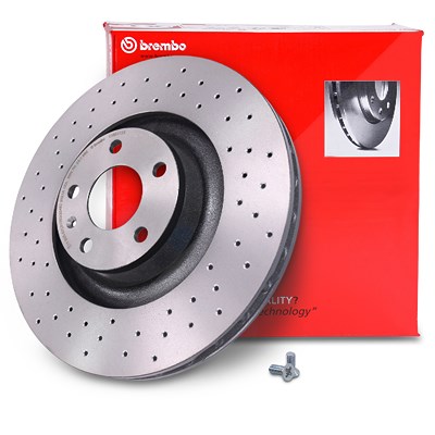 Brembo 1x Bremsscheibe belüftet vorne [Hersteller-Nr. 09.8841.3X] für Audi von BREMBO