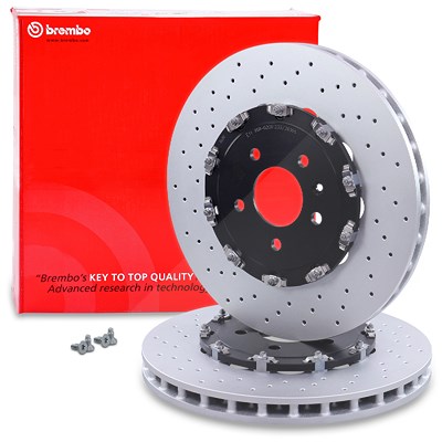 Brembo 2x Bremsscheibe 2-tlg. Vorderachse für Opel, Vauxhall von BREMBO