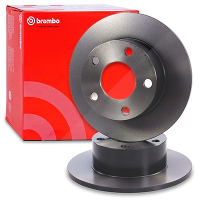 Brembo 2x Bremsscheibe Coated Disc Hinten Voll [Hersteller-Nr. 08.5743.11] für Audi, Skoda, VW von BREMBO