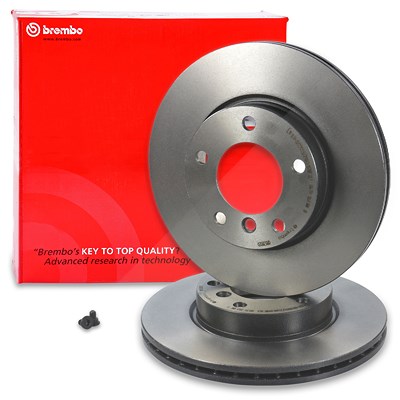 Brembo 2x Bremsscheibe Coated Disc Vorne Belüftet [Hersteller-Nr. 09.5390.31] für BMW von BREMBO