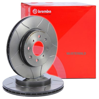 Brembo 2x Bremsscheibe Sport Max Hinten Belüftet [Hersteller-Nr. 09.7727.75] für BMW von BREMBO