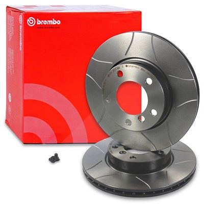 Brembo 2x Bremsscheibe Sport Max Vorne Belüftet [Hersteller-Nr. 09.5390.77] für BMW von BREMBO