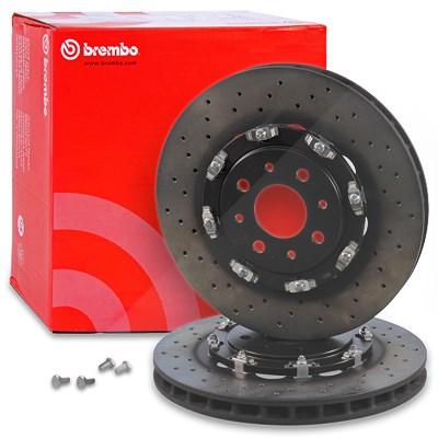 Brembo 2x Bremsscheibe Zweiteilig Vorderachse für Abarth von BREMBO