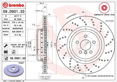 Brembo 2x Bremsscheibe von BREMBO