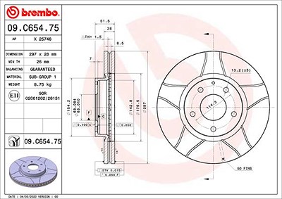 Brembo 2x Bremsscheibe von BREMBO