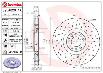 Brembo 2x Bremsscheibe von BREMBO