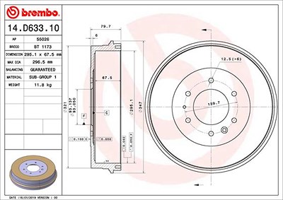 Brembo 2x Bremstrommel von BREMBO