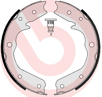 Brembo Bremsbackensatz, Feststellbremse [Hersteller-Nr. S59527] für Opel von BREMBO