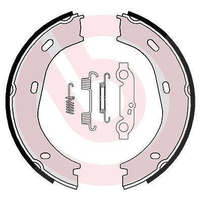 Brembo Bremsbackensatz, Feststellbremse [Hersteller-Nr. S50501] für Mercedes-Benz von BREMBO