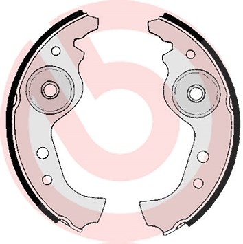 Brembo Bremsbackensatz [Hersteller-Nr. S23501] für Abarth, Autobianchi, Fiat, Lancia, Seat von BREMBO