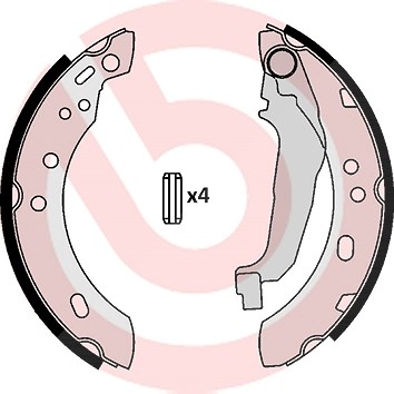 Brembo Bremsbackensatz [Hersteller-Nr. S56507] für Nissan von BREMBO