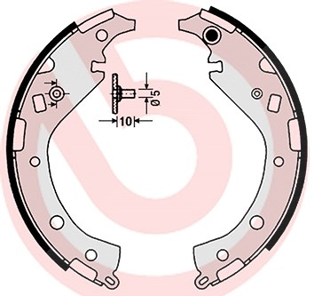 Brembo Bremsbackensatz [Hersteller-Nr. S83549] für Toyota von BREMBO