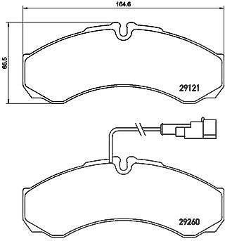 Brembo Bremsbeläge hnten (Satz) [Hersteller-Nr. P56069] für Iveco, Nissan von BREMBO