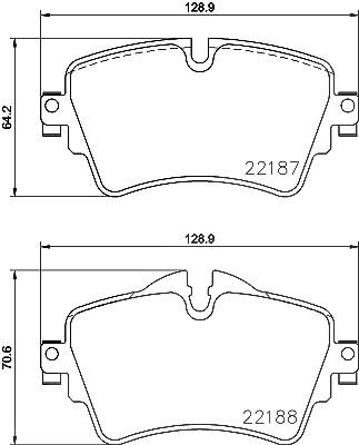 Brembo Bremsbeläge vorne (Satz) [Hersteller-Nr. P06092] für BMW, Mini von BREMBO