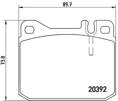 Brembo Bremsbeläge vorne (Satz) [Hersteller-Nr. P50002] für Mercedes-Benz von BREMBO