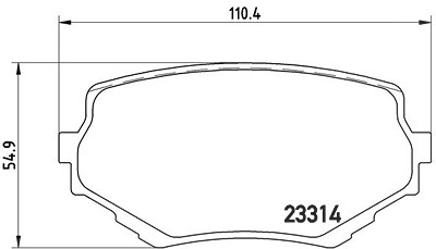 Brembo Bremsbeläge vorne (Satz) [Hersteller-Nr. P79009] für Suzuki von BREMBO