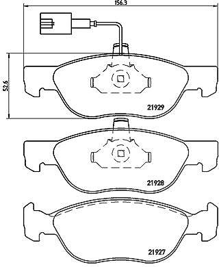 Brembo Bremsbelagsatz, Scheibenbremse [Hersteller-Nr. P23070] für Alfa Romeo, Fiat, Lancia von BREMBO