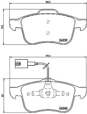 Brembo Bremsbelagsatz, Scheibenbremse [Hersteller-Nr. P23103] für Alfa Romeo von BREMBO