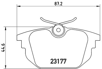 Brembo Bremsbelagsatz, Scheibenbremse [Hersteller-Nr. P23026] für Alfa Romeo, Fiat, Lancia von BREMBO