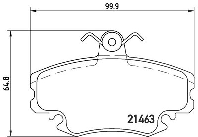 Brembo Bremsbelagsatz, Scheibenbremse [Hersteller-Nr. P68038] für Alpine, Dacia, Peugeot, Renault von BREMBO