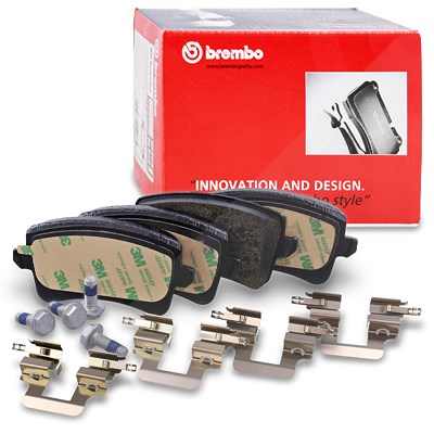 Brembo Bremsbelagsatz Hinterachse [Hersteller-Nr. P85099] für Audi von BREMBO