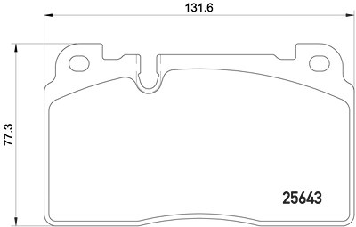 Brembo Bremsbelagsatz, Scheibenbremse [Hersteller-Nr. P85122] für Audi von BREMBO