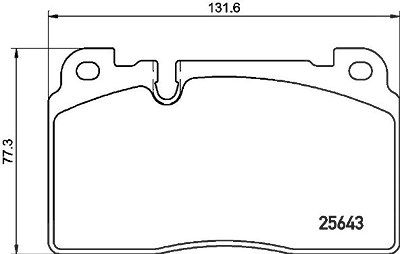 Brembo Bremsbelagsatz, Scheibenbremse [Hersteller-Nr. P85133] für Audi von BREMBO