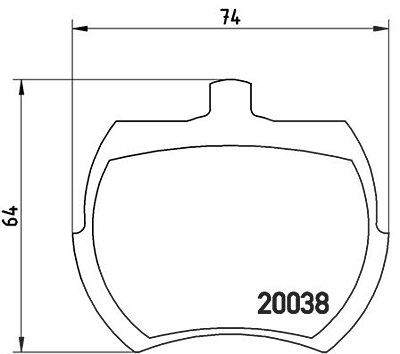 Brembo Bremsbelagsatz, Scheibenbremse [Hersteller-Nr. P52002] für Austin, Austin-healey, Mg, Riley, Rover, Triumph von BREMBO