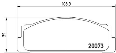 Brembo Bremsbelagsatz, Scheibenbremse [Hersteller-Nr. P23003] für Fso, Innocenti, Seat, Fiat, Lancia, Autobianchi, Yugo von BREMBO