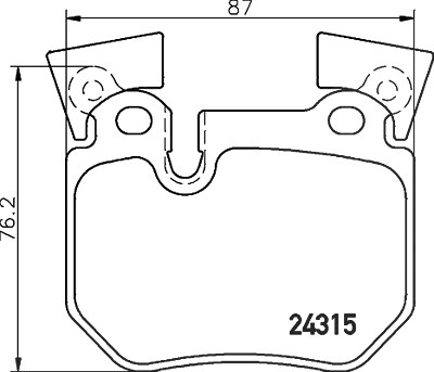 Brembo Bremsbelagsatz, Scheibenbremse [Hersteller-Nr. P06059] für BMW von BREMBO