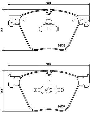 Brembo Bremsbelagsatz, Scheibenbremse [Hersteller-Nr. P06073] für Alpina, BMW von BREMBO