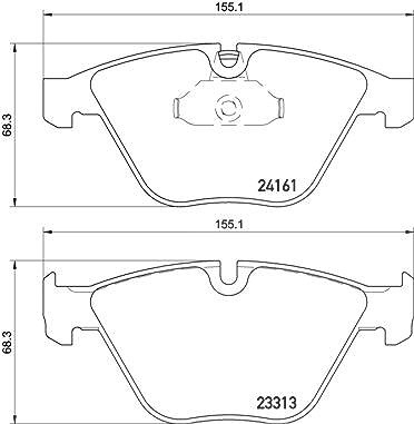 Brembo Bremsbelagsatz, Scheibenbremse [Hersteller-Nr. P06081] für BMW von BREMBO