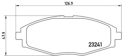 Brembo Bremsbelagsatz, Scheibenbremse [Hersteller-Nr. P15006] für Chevrolet, Gm Korea von BREMBO