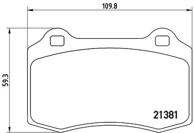 Brembo Bremsbelagsatz, Scheibenbremse [Hersteller-Nr. P24073] für Ford von BREMBO