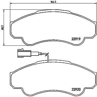 Brembo Bremsbelagsatz, Scheibenbremse [Hersteller-Nr. P23092] für Citroën, Fiat, Peugeot von BREMBO