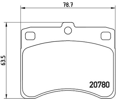 Brembo Bremsbelagsatz, Scheibenbremse [Hersteller-Nr. P16003] für Daihatsu, Piaggio von BREMBO