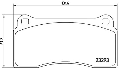 Brembo Bremsbelagsatz, Scheibenbremse [Hersteller-Nr. P36018] für Daimler, Jaguar von BREMBO