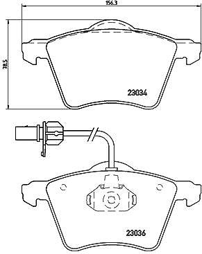 Brembo Bremsbelagsatz, Scheibenbremse [Hersteller-Nr. P85052] für VW von BREMBO