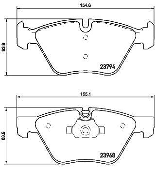 Brembo Bremsbelagsatz, Scheibenbremse [Hersteller-Nr. P06036X] für BMW von BREMBO