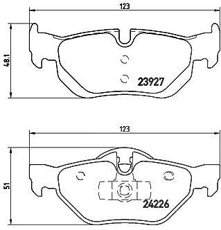 Brembo Bremsbelagsatz, Scheibenbremse [Hersteller-Nr. P06038X] für BMW von BREMBO