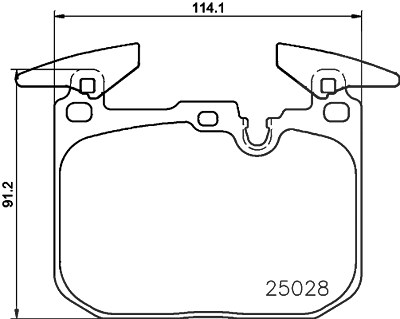 Brembo Bremsbelagsatz, Scheibenbremse [Hersteller-Nr. P06096X] für BMW von BREMBO