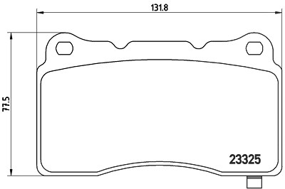 Brembo Bremsbelagsatz, Scheibenbremse [Hersteller-Nr. P09004E] für Tesla von BREMBO