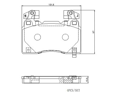 Brembo Bremsbelagsatz, Scheibenbremse [Hersteller-Nr. P10064E] für Xpeng von BREMBO