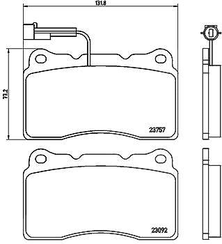 Brembo Bremsbelagsatz, Scheibenbremse [Hersteller-Nr. P23115X] für Alfa Romeo, Lancia, Maserati von BREMBO