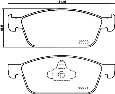 Brembo Bremsbelagsatz, Scheibenbremse [Hersteller-Nr. P24199] für Ford von BREMBO