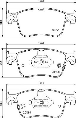 Brembo Bremsbelagsatz, Scheibenbremse [Hersteller-Nr. P24218] für Ford von BREMBO