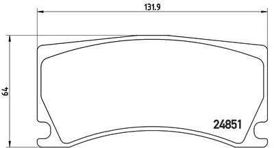 Brembo Bremsbelagsatz, Scheibenbremse [Hersteller-Nr. P36024] für Jaguar, Peugeot von BREMBO