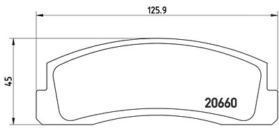 Brembo Bremsbelagsatz, Scheibenbremse [Hersteller-Nr. P41002] für Lada von BREMBO