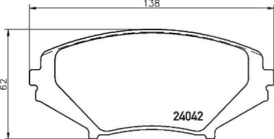 Brembo Bremsbelagsatz, Scheibenbremse [Hersteller-Nr. P49034] für Mazda von BREMBO